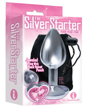 The 9's The Silver Starter Bejeweled Heart Stainless Steel Plug - Assorted Colors