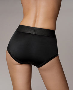 Shots Ouch Vibrating Strap On Brief - Black XS/S