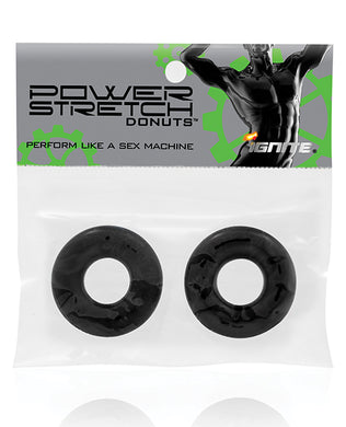 Ignite Power Stretch Donut Cock Ring - Pack of 2