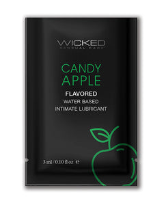 Wicked Sensual Care Aqua Water Based Lubricant .1 oz - Assorted Flavors