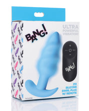 Bang! Vibrating Butt Plug w/Remote Control - Assorted Colors