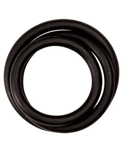 M2M Nitrile Cock Ring - Pack of 3 Black