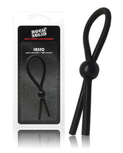 Rock Solid Lasso Single Adjustable Lock Black Silicone