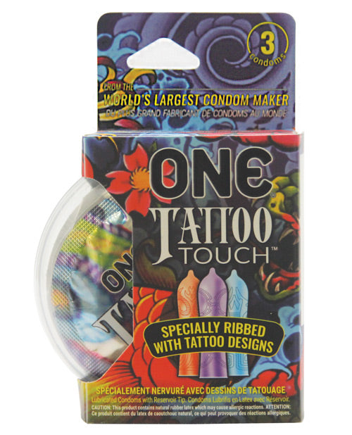 One Tattoo Touch Condoms - Pack of 3