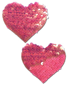 Pastease Color Changing Flip Sequins Heart - Pink O/S