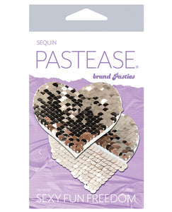 Pastease Color Changing Flip Sequins Heart - Rose Gold O/S