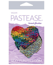 Pastease Color Changing Flip Sequins Heart - Rainbow O/S