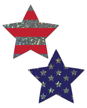 Pastease Glitter Patriotic Star - Red/Blue O/S