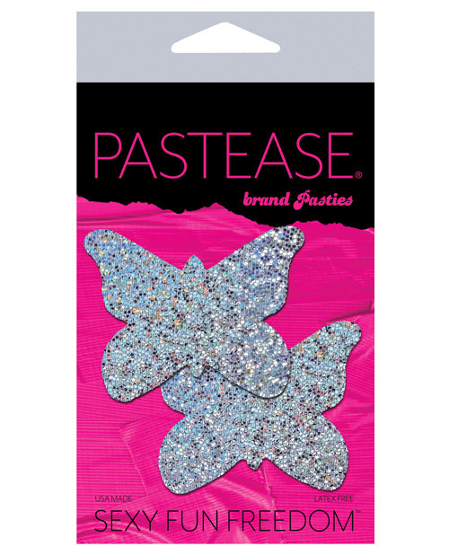 Pastease  Glitter Butterfly - Silver O/S