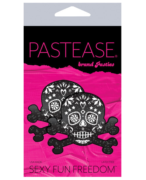 Pastease Day of the Dead Skull - Black/White O/S