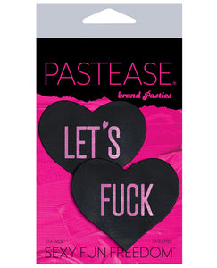 Pastease Let's Fuck Hearts - Black O/S
