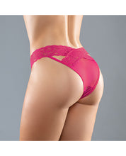 Adore Sheer & Lace Desire Panty Hot Pink O/S
