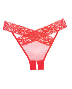 Adore Sheer & Lace Desire Panty Red O/S