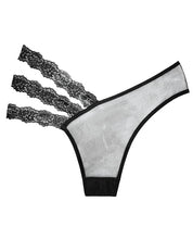 Adore Sheer & Lace Wild Orchid Panty Black O/S