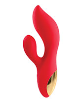 Adam & Eve Eve's Big & Curvy G Dual Stimulating Vibe - Red/Gold