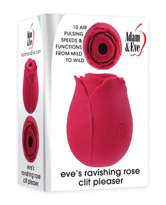 Adam & Eve Eve's Ravishing Rose Clit Pleaser - Red