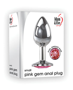 Adam & Eve Pink Gem Aluminium Anal Plug  - Assorted Sizes