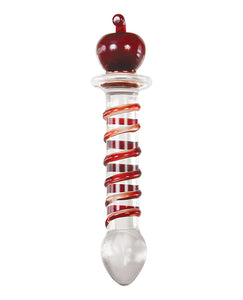 Adam & Eve Eve's Twisted Crystal Dildo - Red