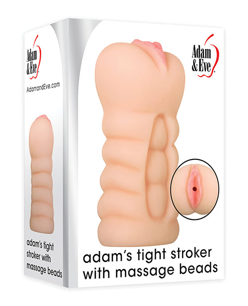 Adam & Eve Adam's Tight Stroker w/Massage Beads - Ivory