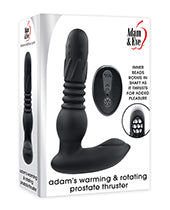 Adam & Eve Adam's Warming & Rotating Prostate Thruster w/Remote - Black