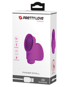 Pretty Love Freda Finger Stall Vibrator - 12 Function Fuchsia