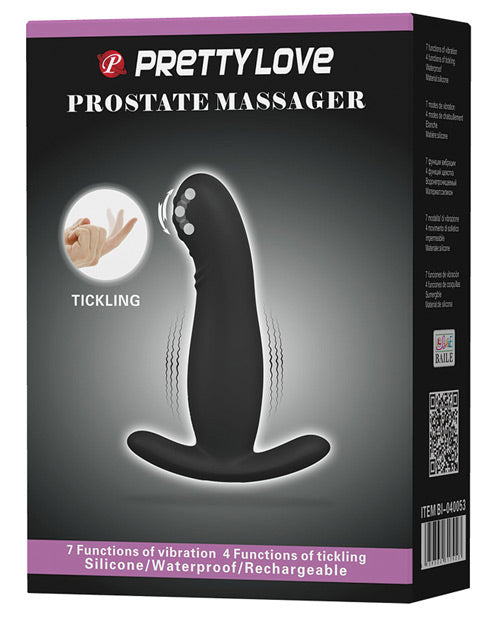 Pretty Love Eudora Vibrating Prostate Massager 7 Function - Black