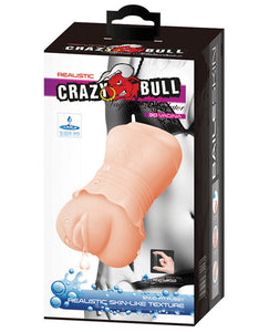 Crazy Bull No Lube Vagina Masturbator Sleeve w/Skirt - Ivory