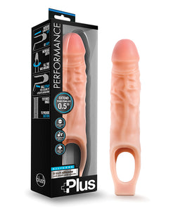 Blush Performance Plus 9" Silicone Cock Sheath Penis Extender - Flesh