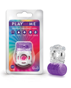 Blush Play with Me One Night Stand Vibrating C Ring - Purple