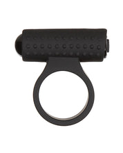 Cosmic Cock Ring w/Rechargeable Bullet - 9 Functions Black