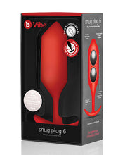 b-Vibe Weighted Snug Plug 6 - 515 g Red