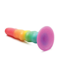 Curve Toys Simply Sweet 6.5" Zigzag Rainbow Dildo