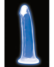 Curve Toys Lollicock 7" Glow In The Dark Silicone Dildo - Blue