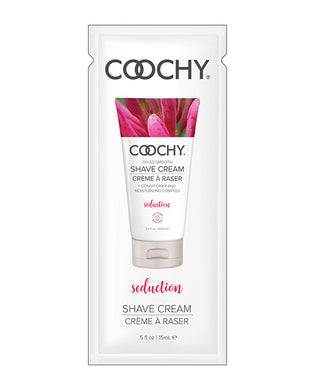 COOCHY Seduction Shave Cream Foil - .5 oz Honeysuckle/Citrus