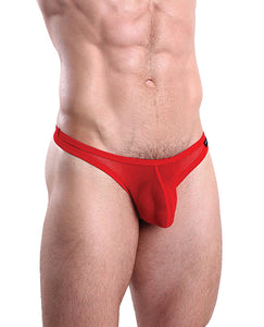 Cocksox Mesh Enhancing Pouch Thong - Fiery Red