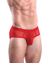 Cocksox Mesh Contour Pouch Sports Brief - Fiery Red