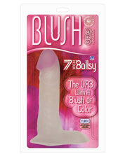 Blush 7" Ultraskyn Ballsy Cock w/Berry Head