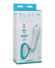 Bloom Intimate Body Automatic Vibrating Rechargeable Pump - Sky Blue/White