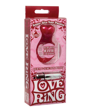 The Love Ring Heart Shaped - Red