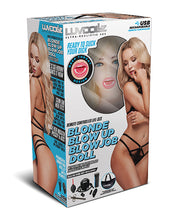 Luvdolz Remote Controlled Life Size Blow Up Blow Job Doll - Blonde