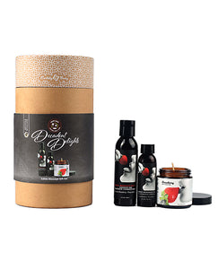 Earthly Body By Night Edible Massage Gift Set - Strawberry