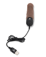 Powercocks 6.5" Realistic Vibrator - Dark Brown