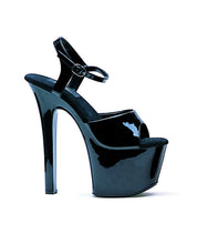 Ellie shoes, flirt 7" pump 3" platform - Black