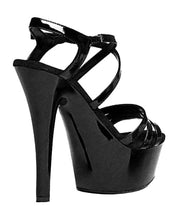 Ellie Shoes Dreamer 6" Stiletto w/2" Platform Black Nine