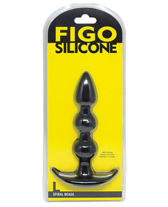 Figo Spiral Beads - Black