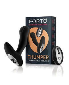 Forto Thumper Anal Vibrator - Black