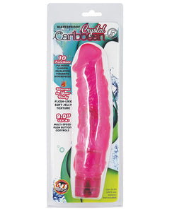 Crystal Caribbean Jelly Vibe #5 Waterproof - 10 Function Pink