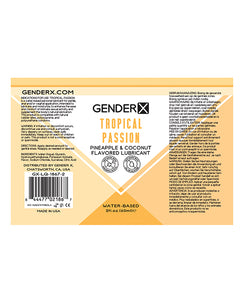 Gender X Flavored Lube - 2 oz Tropical Passion