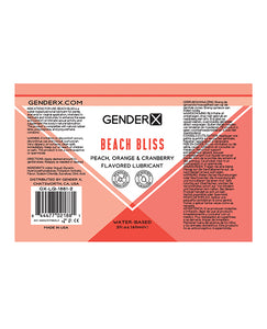 Gender X Flavored Lube - 2 oz Beach Bliss