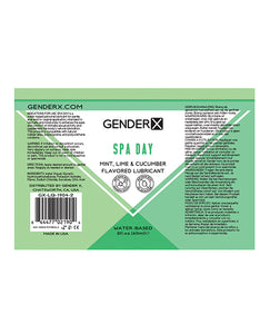 Gender X Flavored Lube - 2 oz Spa Day